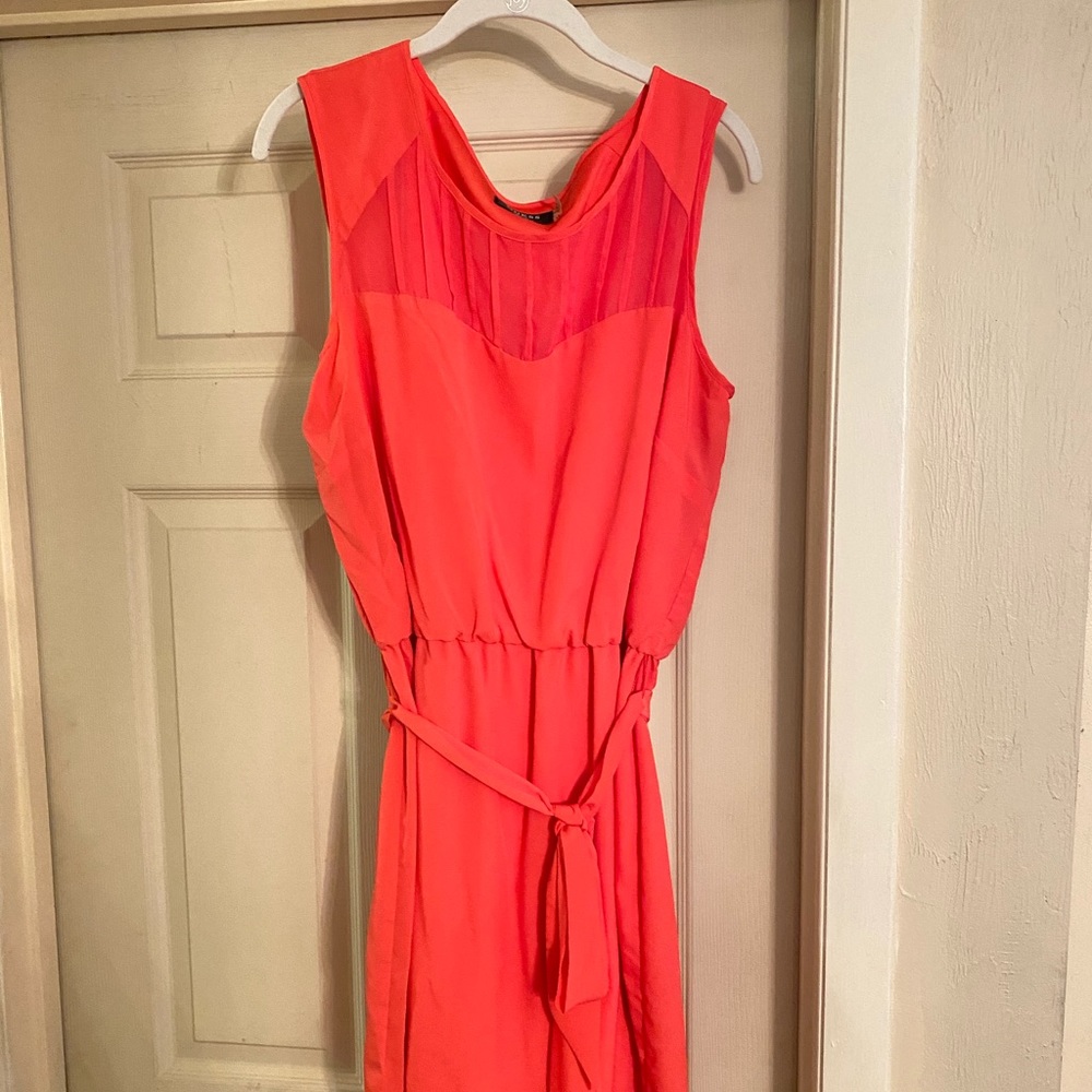 Guess Pink Dress with Waist Tie